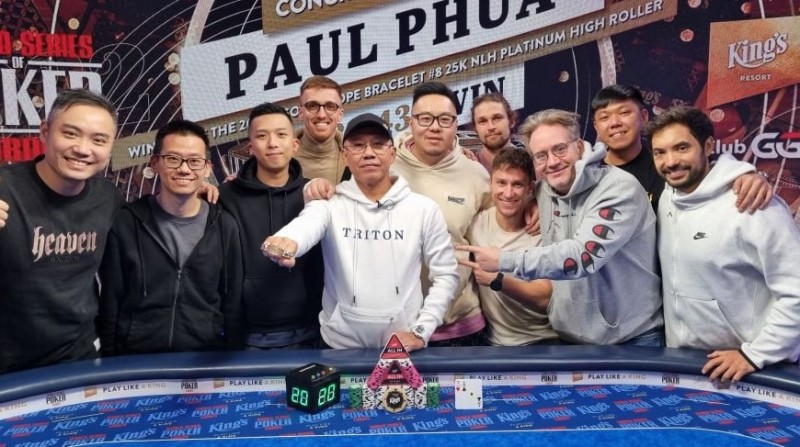 【EV撲克】击败“众神”！富商Paul Phua夺得首条WSOP金手链！