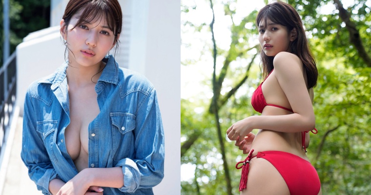 抓住夏天尾巴！21 歲美少女「新井遙」野外放風「飽滿 D 乳」噴青春氣息