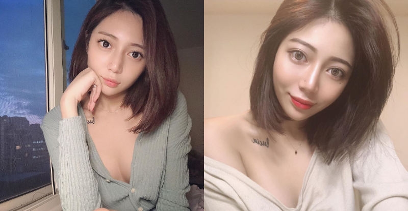 衣服總是不穿好！性感妹子「Elaine 菱」扣子不扣露出豐滿美乳身材