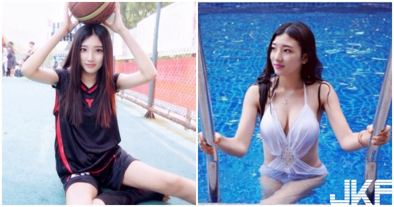 九頭身「性感籃球女神」！　脫下球衣&#8230;原來是隱乳系正妹！