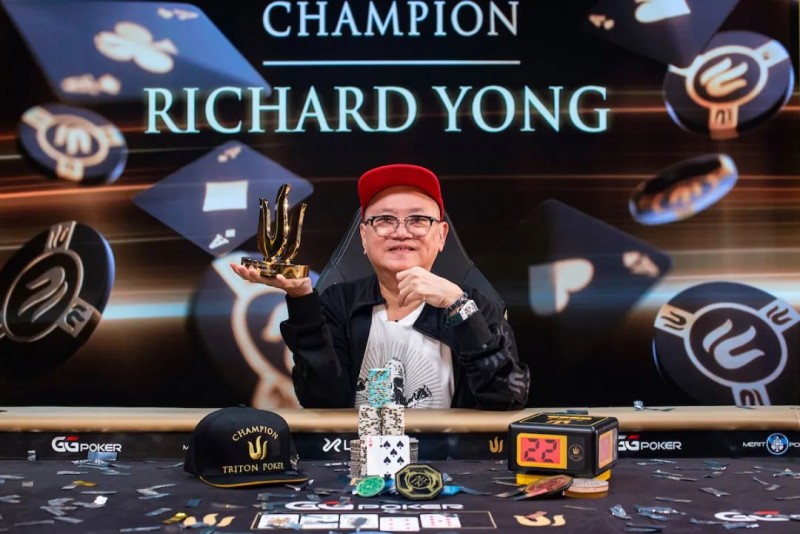 【EV撲克】简讯 | Richard Yong赢得第二座Triton冠军奖杯