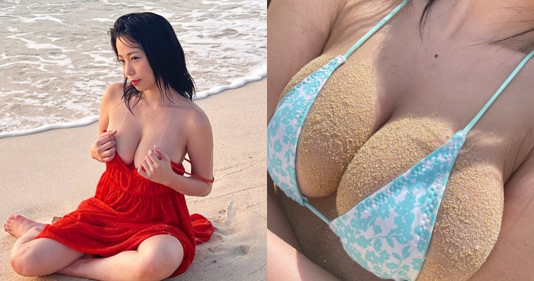 巨乳美少女曬「近距離特寫」好害羞&#8230;網驚：還以為是花生麻糬！