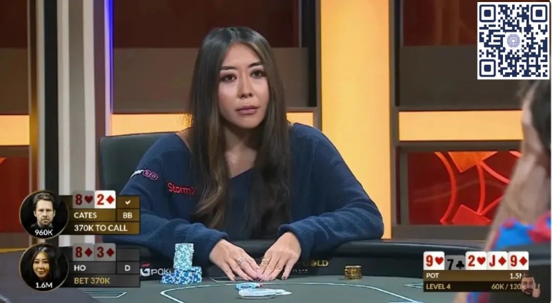 【EV撲克】牌局分析：Maria Ho在黄金游戏单挑对抗赛中对Jungleman的超级诈唬