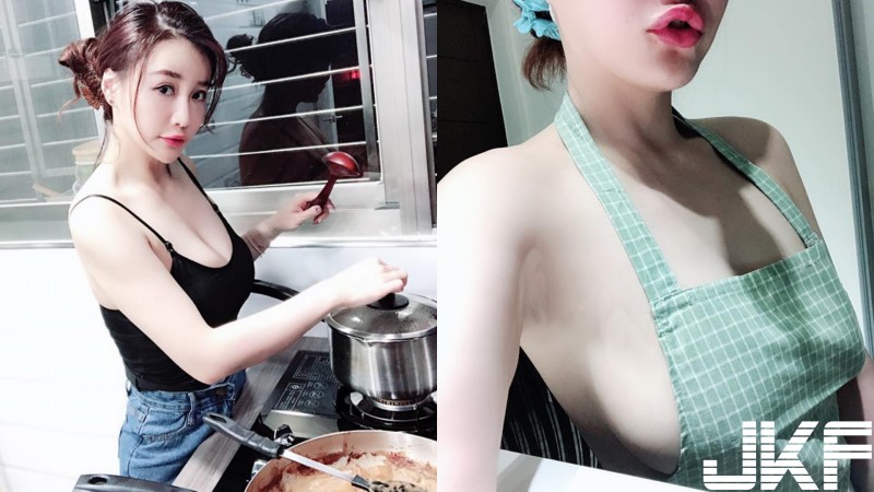 性感爆乳廚娘「李萱」下麵給你吃！超大尺度做飯畫面，圍裙露出豐滿側乳讓人瞬間飢餓&#8230;