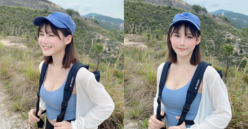 最美護理師！香港萌妹「Miss Jay」登山低胸不忘露濠溝，激發男粉必攻頂的決心！