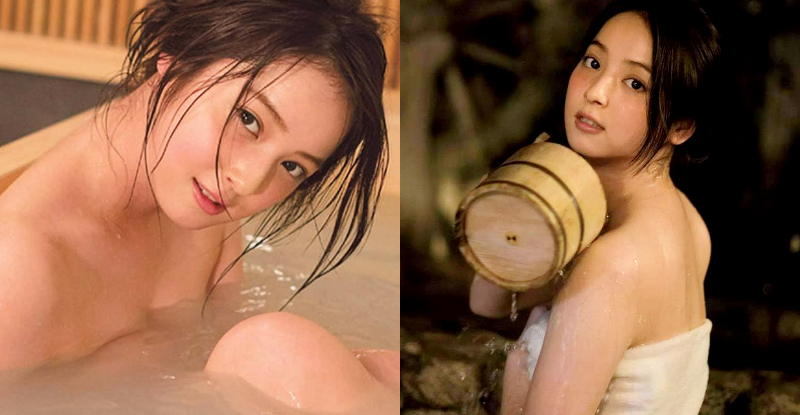 水中酥麻的滋味!快來一起沐浴泡澡，火熱激汗的「白嫩美體」佐々木希!