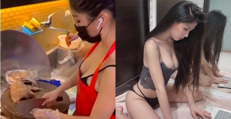 中壢人快衝！「鵝肉西施」爆乳剁肉網友朝聖　吸引排隊人潮