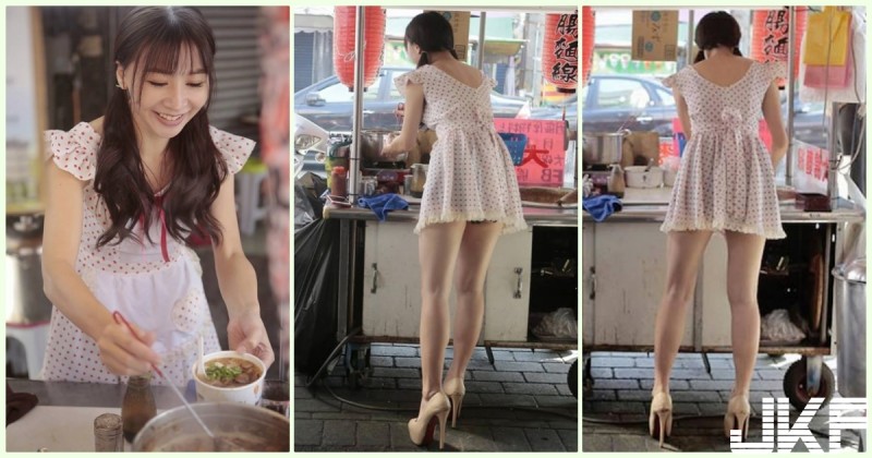 衝啊！大腸麵線攤「美腿老闆娘」身材有夠犯規！超養眼「服務畫面」讓客人捨不得走&#8230;