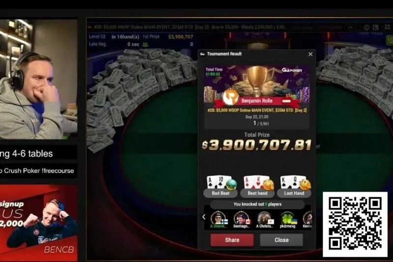 【EV撲克】线上WSOP主赛冠军的忠告：善用剥削策略，不要过度迷信GTO！