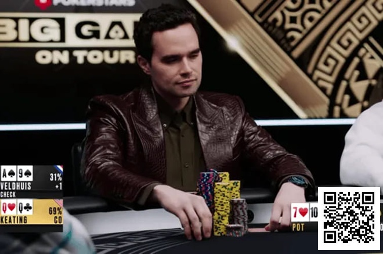 【EV撲克】话题 | 河牌扼杀巨池！Alan Keating与Lex Veldhuis的50万美金对决功亏一篑