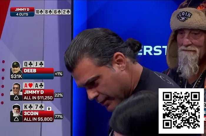 【EV撲克】同花围攻下的AA绝命挣扎，两次发牌上演命运逆转！