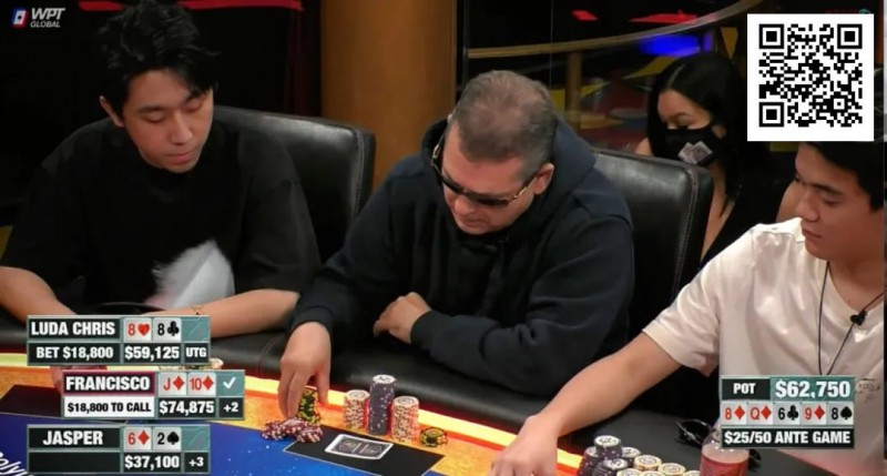 【EV撲克】四条不敌同花顺！Hustler Casino Live诞生19万巨额彩池，Chris Chen这手牌太惨了！