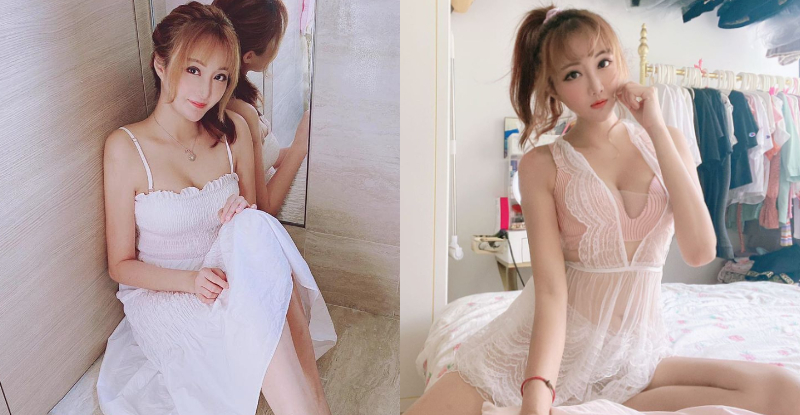 大眼港妹「草莓寶寶」透明睡衣太撩人，銷魂美體讓人視線一致往「濠溝看齊」！