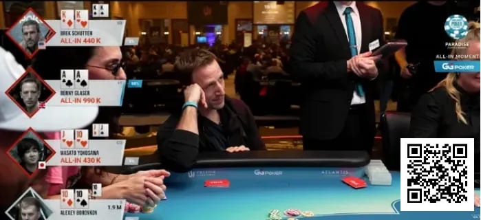 【EV撲克】四家全下！AA、KK、TT、同花，谁是最后赢家？