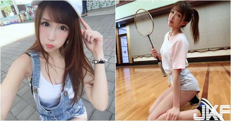 打球啦～「甜美正妹」麥麥兒手拿球拍清新又健康，小短褲下美腿誘人～