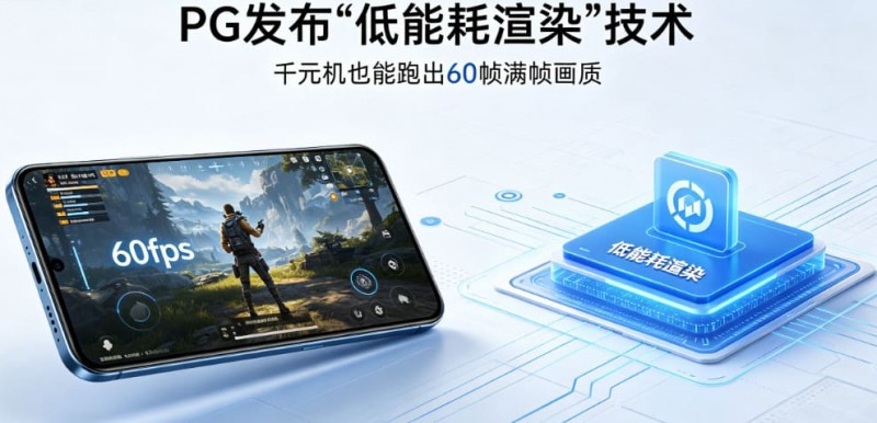 PG发布“低能耗渲染”技术，确保千元机也能跑出60帧满帧画质。