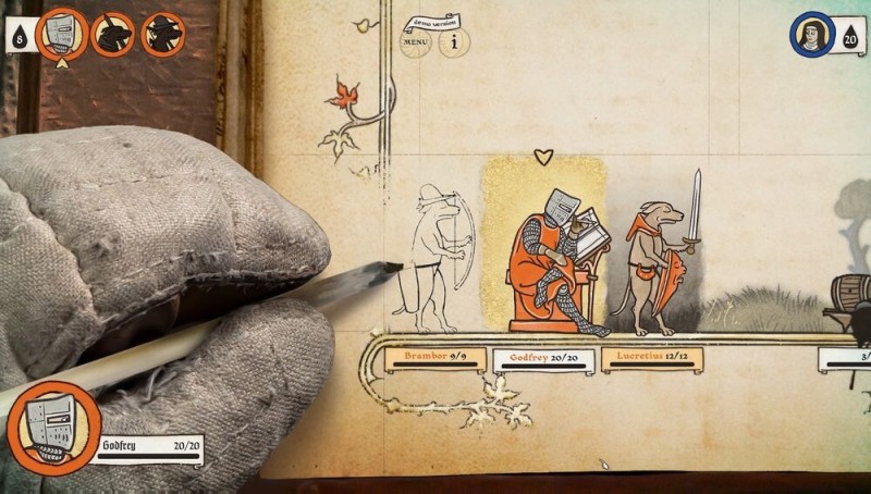 中世纪手稿风策略游戏《神笔谈兵》预计冬季展开抢先体验